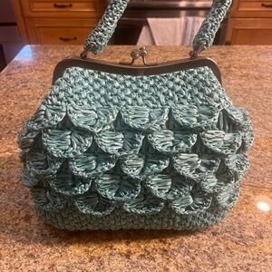 Patricia Nash Laureana‎ Scalloped Raffia Satchel Small
